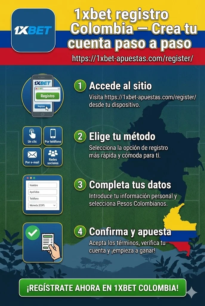 Al completar la 1xbet registration, podrás