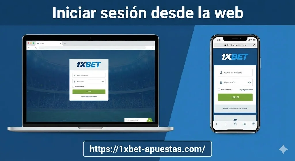 Iniciar sesión desde la web (desktop y móvil)