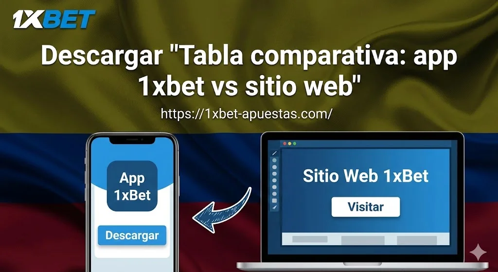 Tabla comparativa: app 1xbet vs sitio web