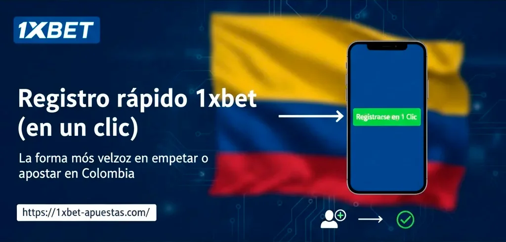 Registro rápido 1xbet (en un clic)