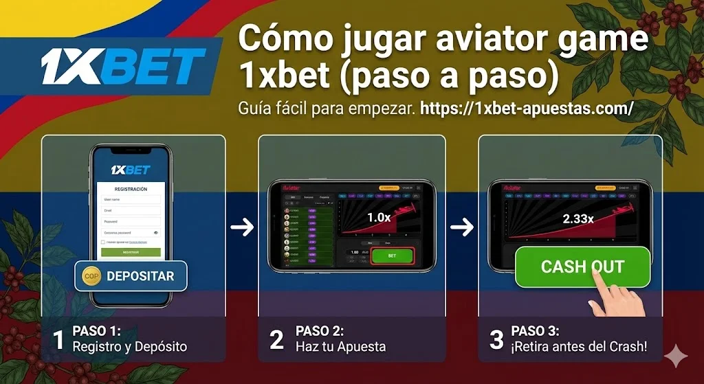 Cómo jugar aviator game 1xbet (paso a paso)