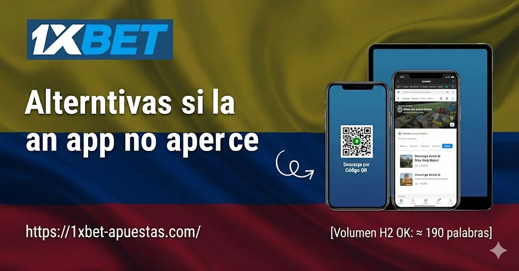 Alternativas si la app no aparece